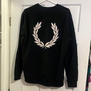 Fred Perry Black Crew Neck Sweater
